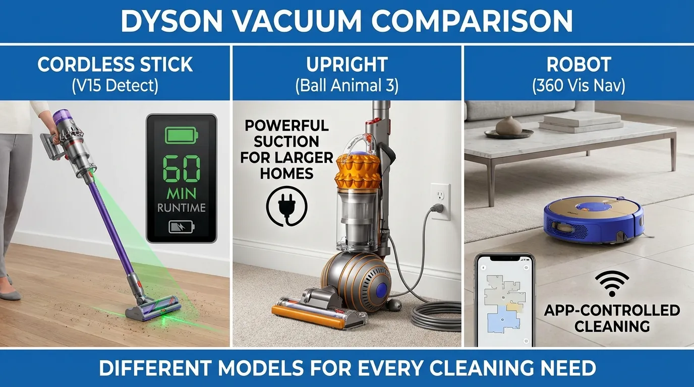 difference between Dyson vacuums