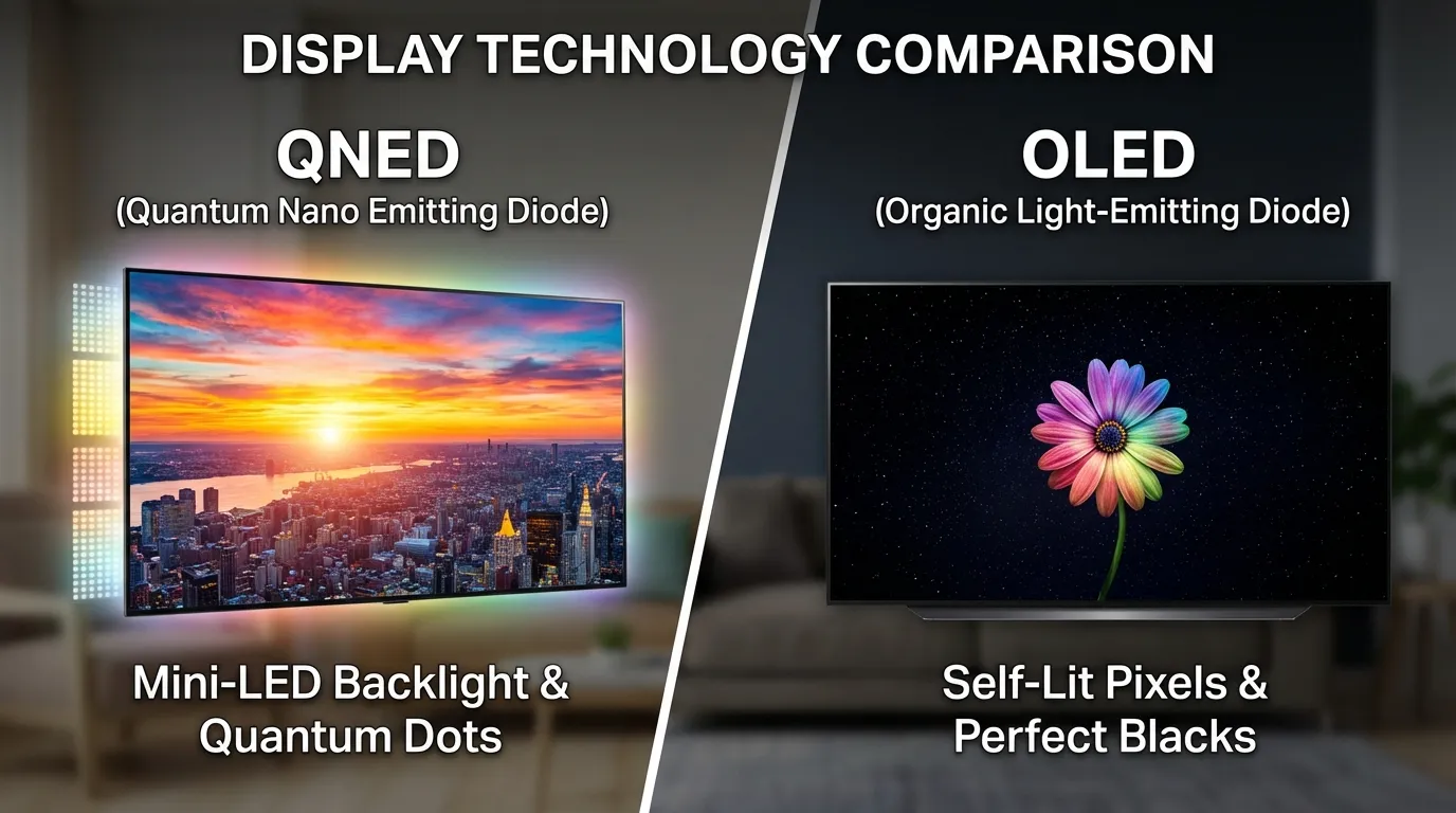 Difference Between QNED and OLED