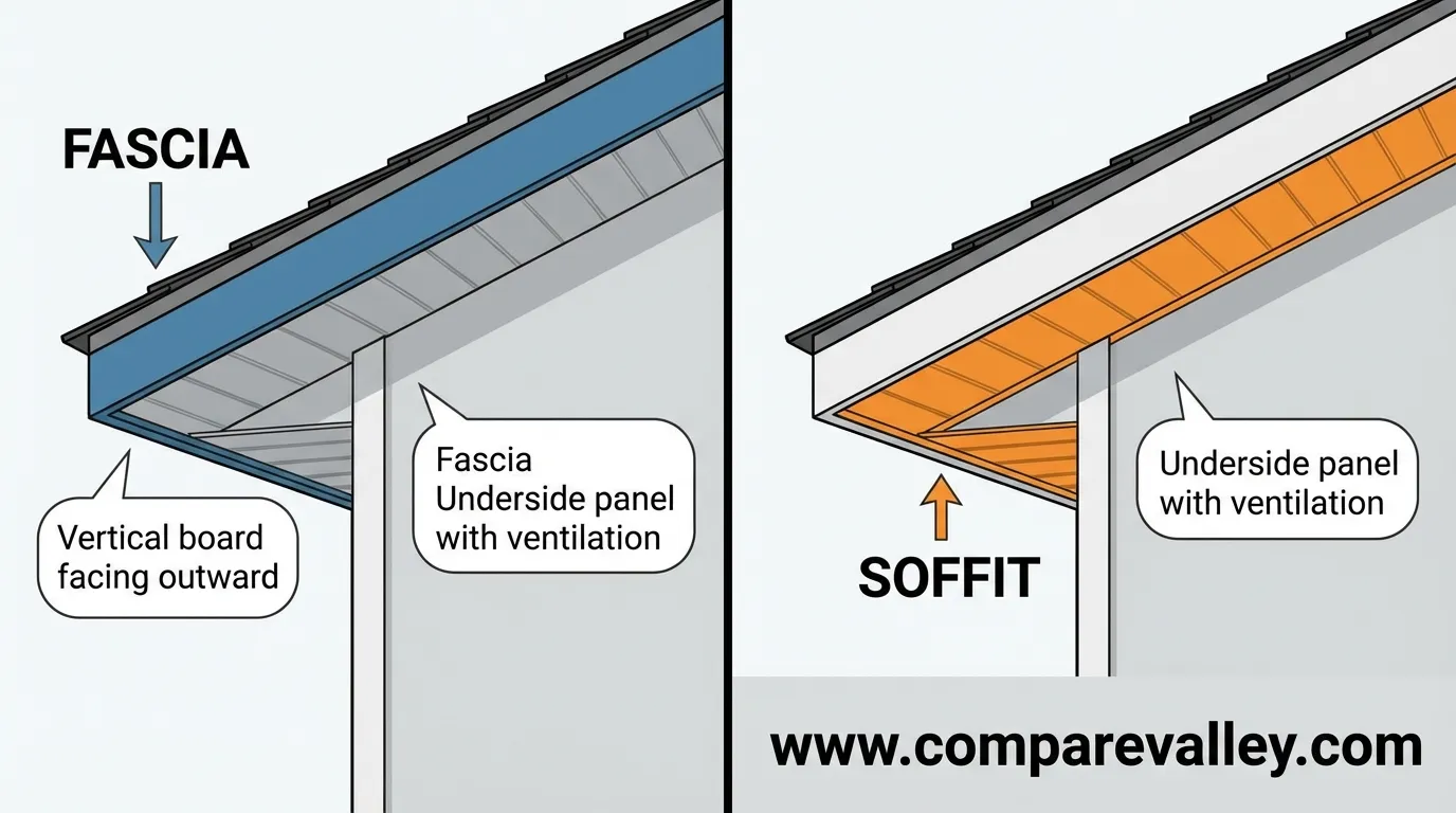 difference between fascia and soffit