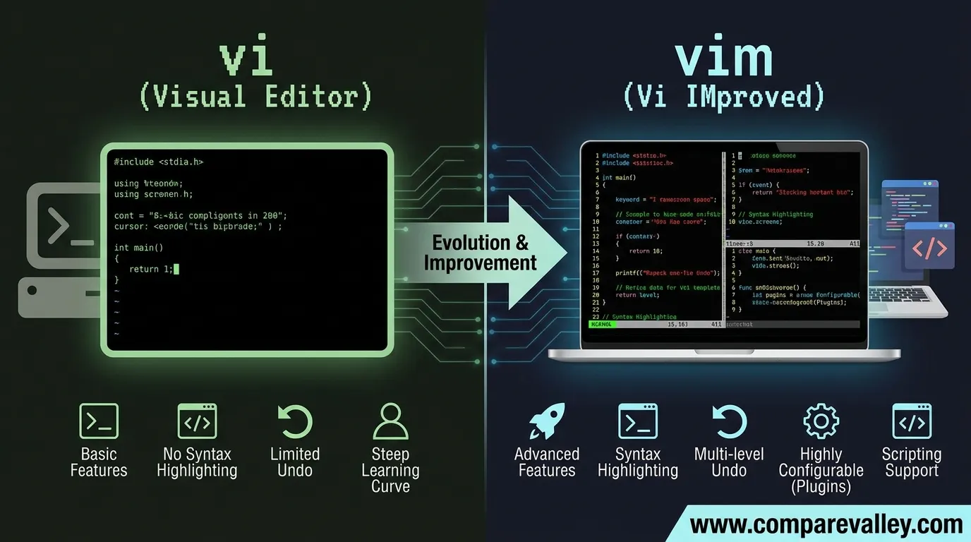 difference between vi and vim