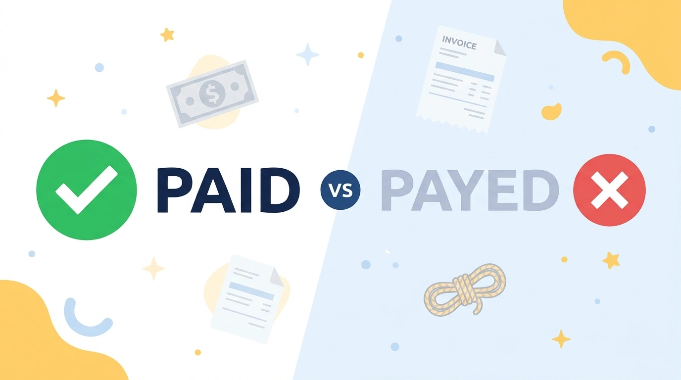 Paid or Payed