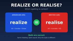 Realize or Realise