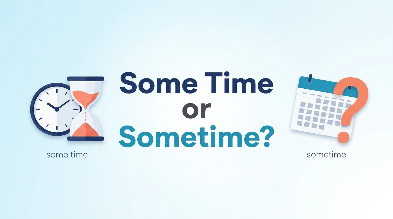 Some Time or Sometime